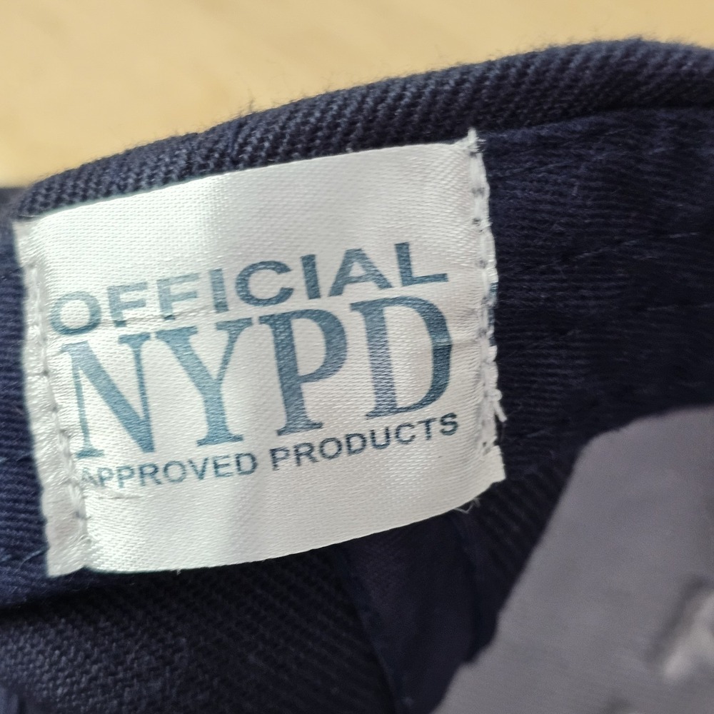 Official NYPD Baseball Hat Navy Blue One Size White Lettering Mens Unisex Womens - Picture 2 of 8